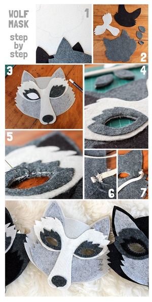 Этапы создания маски волка