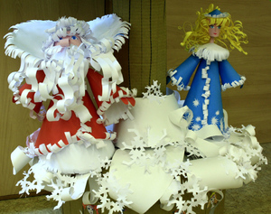 Как сделать Деда Мороза своими руками из текстиля и бумаг