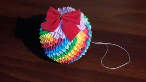 Изготовление простого шара оригами