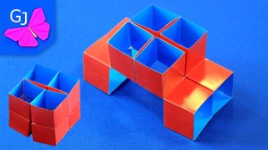 Куб трансформер из оригами