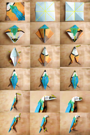 Классическая схема оригами