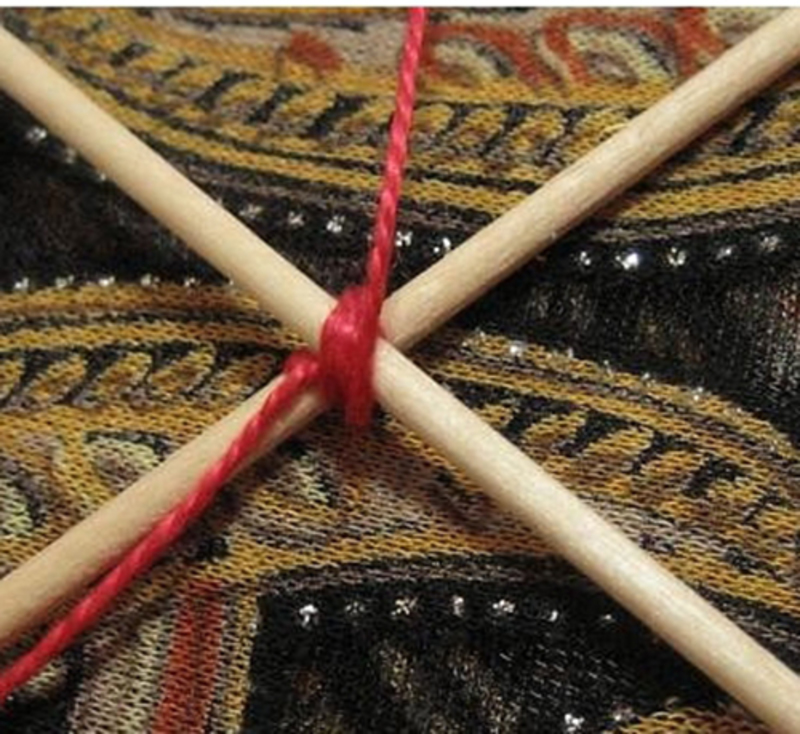 Плетение мандалы для интерьера