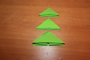 Оригами ёлка из модулей