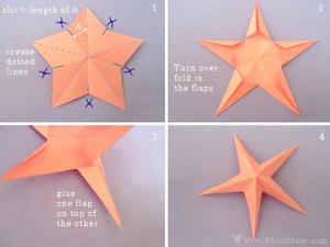 Как делать звезду из бумаги