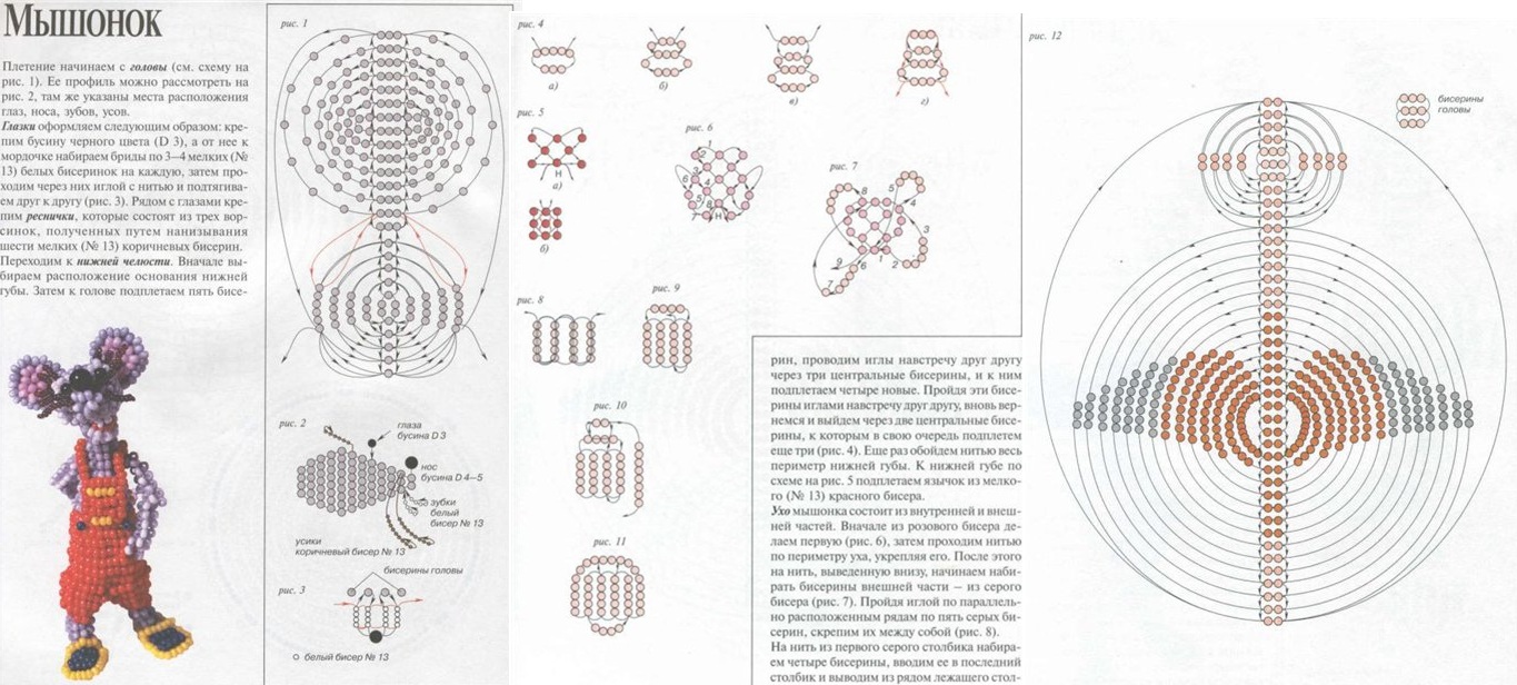 Схемы для плетения фигурок. Мышка из бисера объемная схема плетения. Мышь из бисера объемная схема плетения. Схема фигурки из бисера мышка. Мышка из бисера схема объёмная.