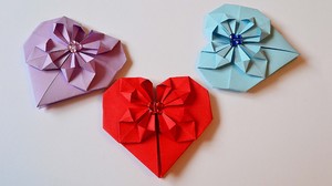 Сердце из бумаги Оригами