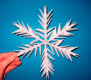 Оригами снежинка