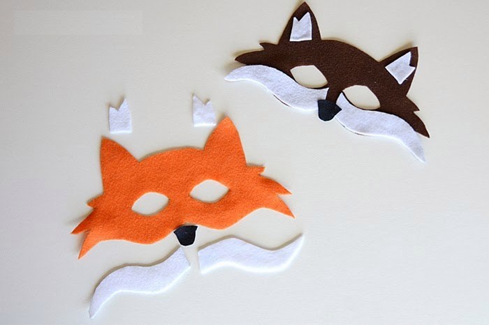 Делаем маски животных: волк, лиса, медведь, заяц