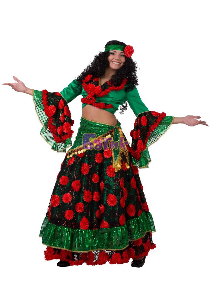 Как сделать костюм цыганки своими руками? | Как сделать костюм, Цыганские платья, Цыганская одежда