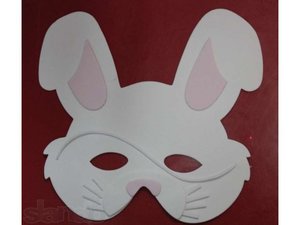 Картонная маска зайца
