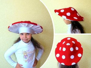 Шляпка гриба для ребенка