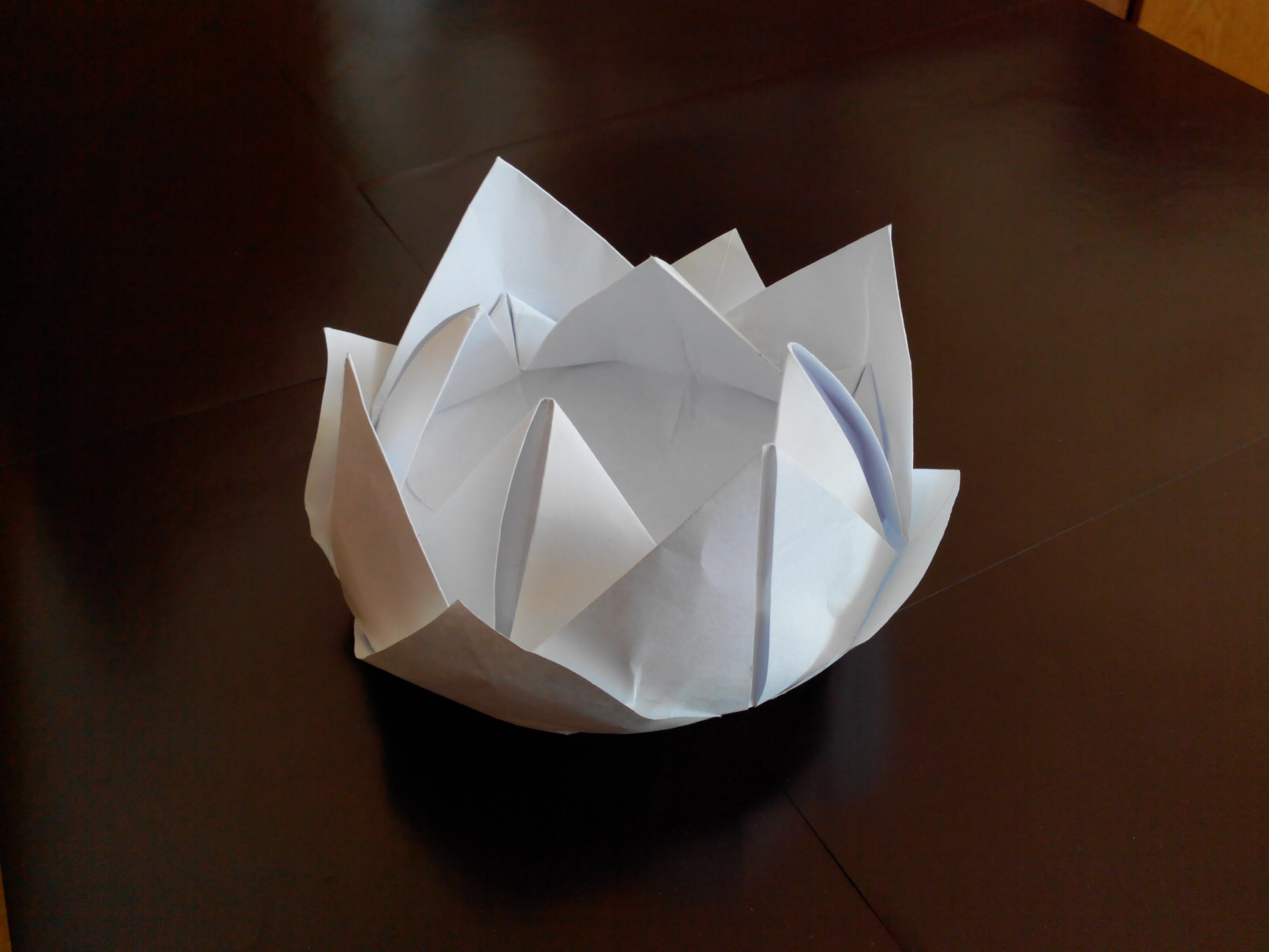 Водяная лилия из бумаги - мастер класс по оригами