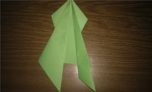 Способ оригами лягушка