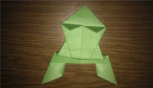 Оригами лягушка схема