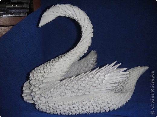 Лебедь из модулей оригами: пошаговая инструкция