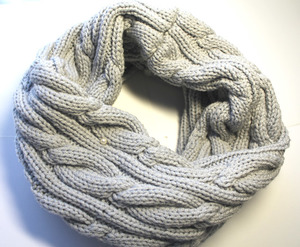 Крупная вязка спицами со схемами: шарф снуд и шарф хомут