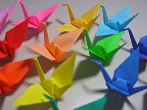 Оригами журавлики