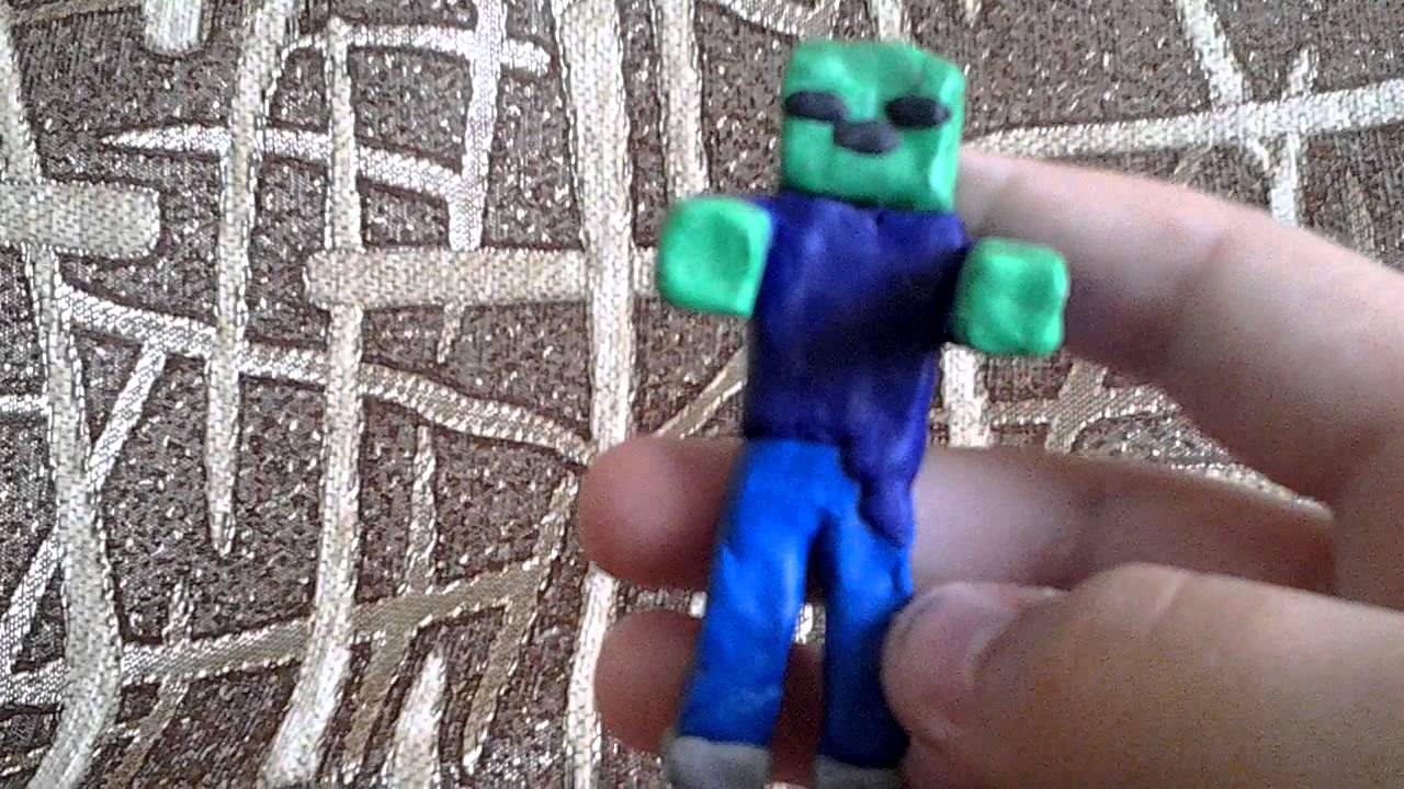 Стив из пластилина: Minecraft