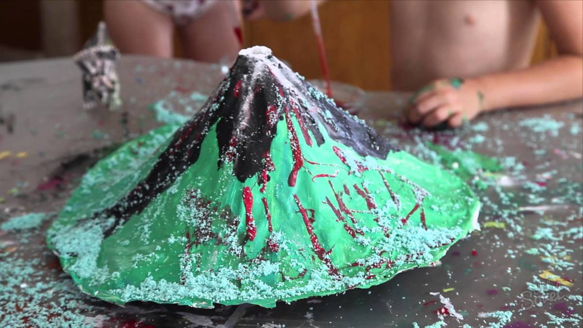 Макет вулкана своими руками: тестируем разные способы
