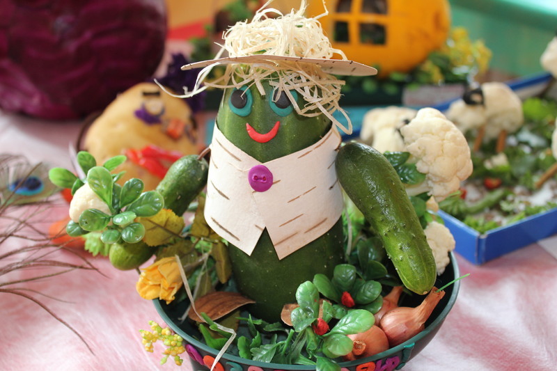 Поделки из овощей и фруктов: дары осени на выставку и для школы