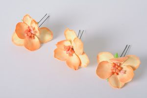 Орхидея из атласной ленты своими руками