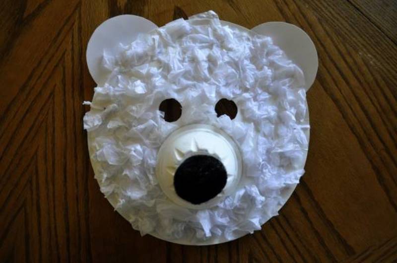 Медведь маска DIY, низкополигональная маска, бумажная крафт-маска, 3D-маска шаблона PDF