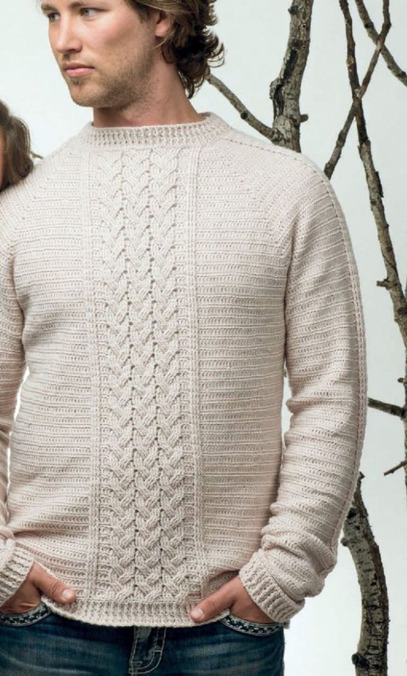 Ажурные комбинации в свитере
